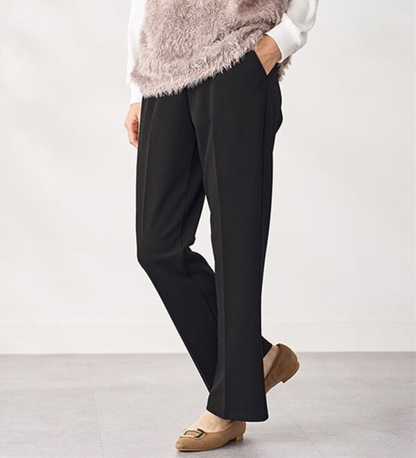 BELLUNA（ベルーナ）の「ジョーゼット素材フレアーパンツ（フルレングスパンツ）」｜詳細画像