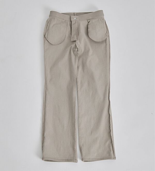 BELLUNA（ベルーナ）の「【選べる裏起毛】静電気防止！ブーツカットヘリンボーンパンツ（フルレングスパンツ）」｜詳細画像