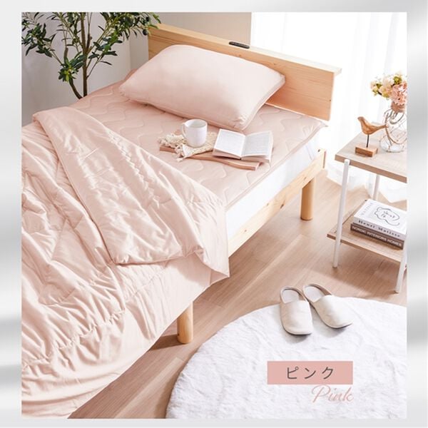 iellio（イエリオ）の「【雑誌掲載】シルクタッチ冷感寝具シリーズ（ブランケット）（敷パッド）」｜詳細画像