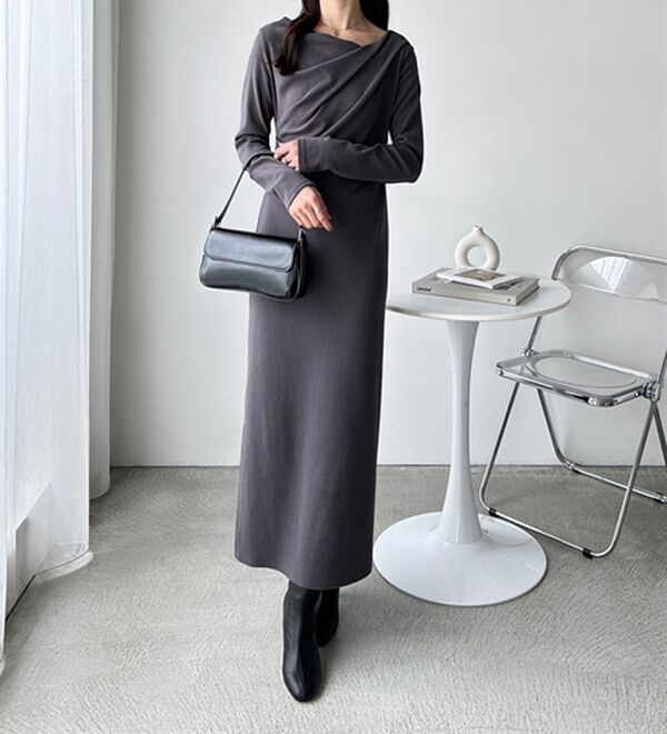 GeeRA（ジーラ）の「ドレープデザインワンピース（その他ワンピース）」｜詳細画像