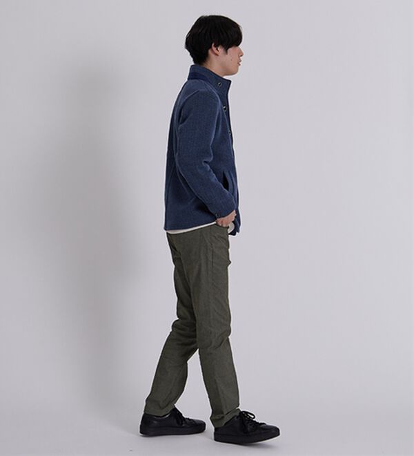 「気軽に羽織れるイタリアンカラージャケット（メンズジャケット）」｜詳細画像