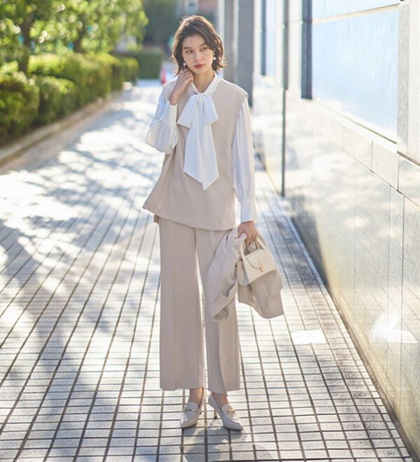 GeeRA（ジーラ）の「【入卒式/セレモニー】着回しベスト＆ジャケットセットスーツ（パンツスーツ）」｜詳細画像