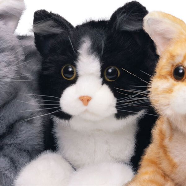 「なでなでねこちゃん＆こねこちゃん（おもちゃ・ぬいぐるみ）」｜ハチワレ