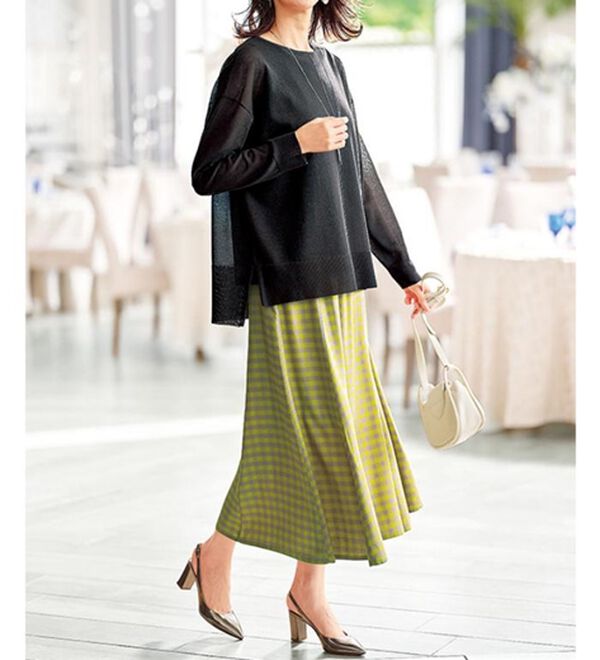 BELLUNA（ベルーナ）の「ふわり軽やかレーヨン素材フレアスカート（ロングスカート）」｜詳細画像