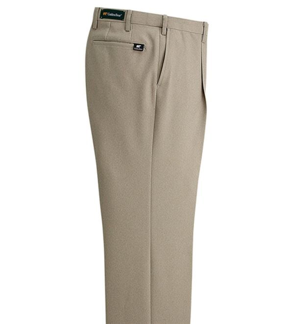 「＜ゴールデンベア＞ミックス調カルゼスラックス（メンズスラックス）」｜グレージュ