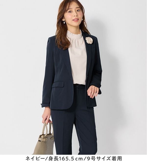 alotta（アロッタ）の「【２点セット】洗える！多機能セットアップ＜７号～２３号＞（パンツスーツ）」｜詳細画像