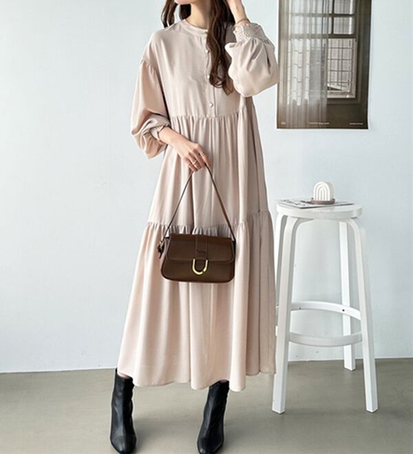 前後2WAYティアードシャツワンピース - ベルーナ【公式】