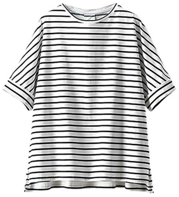 BELLUNA（ベルーナ）の「ヒンヤリ実感！大人顔サマ見えゆったりＴシャツ（Tシャツ）」｜詳細画像