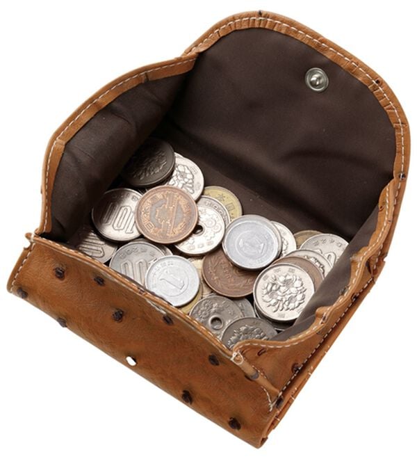 「オーストリッチ風型押しコンパクト財布（財布・パスケース）」｜詳細画像