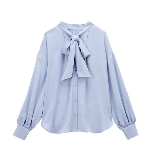 GeeRA（ジーラ）の「前後２ｗａｙボウタイブラウス（ブラウス）」｜詳細画像