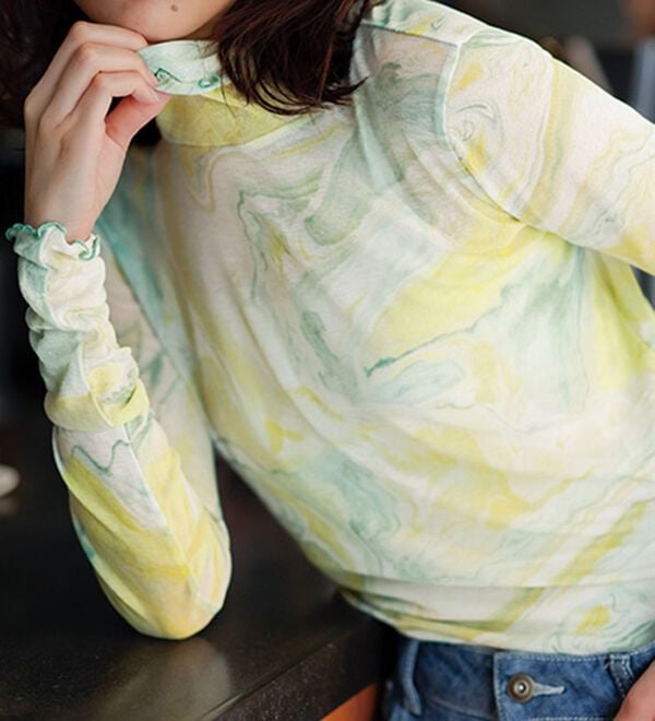 RANAN（ラナン）の「ほんのりシアーカットソープルオーバー（カットソー）」｜詳細画像