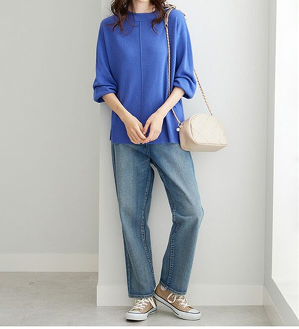 BELLUNA（ベルーナ）の「ふんわり袖カシミヤタッチプルオーバー（ニット・セーター）」｜詳細画像