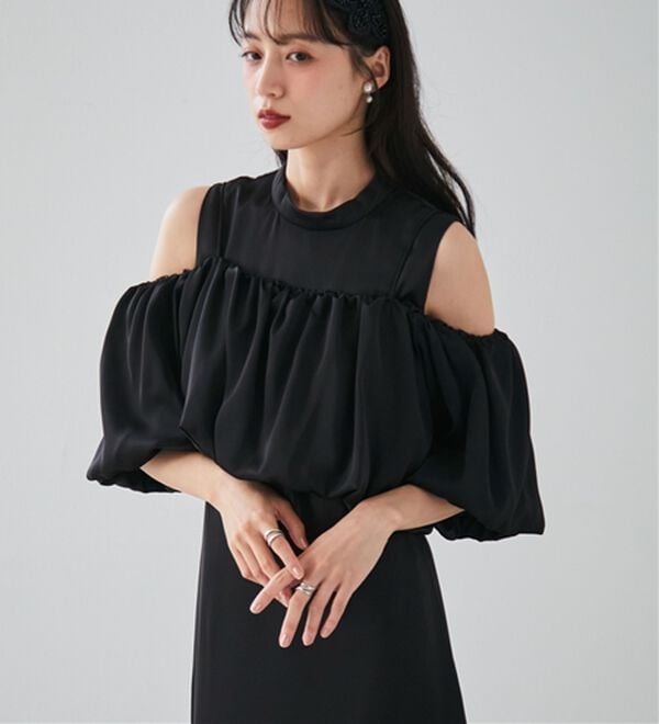 RANAN（ラナン）の「バルーンキャミセットドレス（その他ワンピース）」｜ブラック