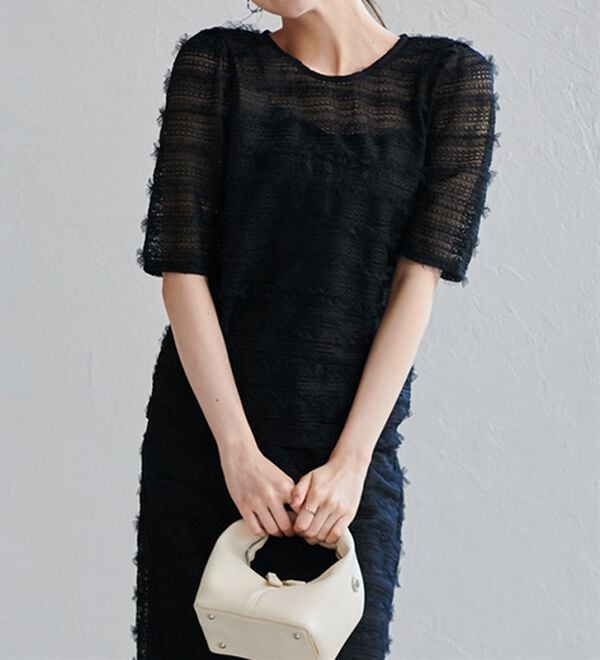 RANAN（ラナン）の「フリルレースパフスリーブトップス（カットソー）」｜詳細画像