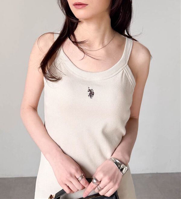 RANAN（ラナン）の「＜U.S.POLO ASSN.＞カップ付アメスリリブワンピース（カットソーワンピース）」｜詳細画像