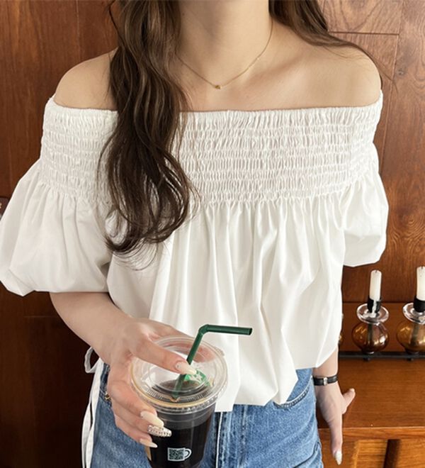 GeeRA（ジーラ）の「ドロストオフショルブラウス（ブラウス）」｜詳細画像