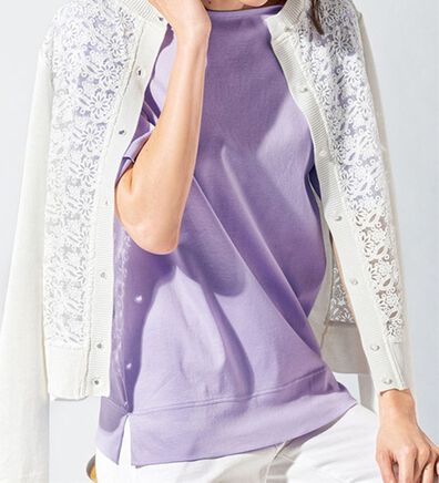 VINNO（ヴィノ）の「＜日本製＞クールコットン１００％Ｔシャツ　クルーネック（カットソー）」