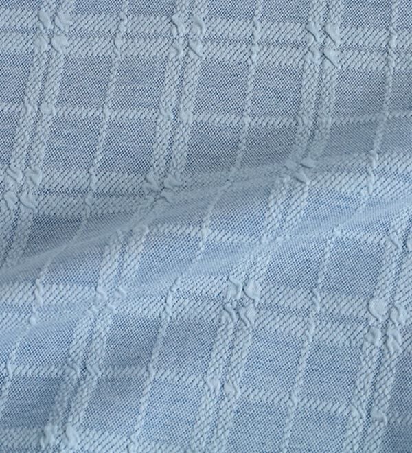 「＜コムルヴァン・オム＞チェック柄ふくれジャカードトレーナー（メンズトレーナー）」｜詳細画像