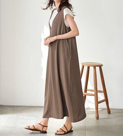 BELLUNA（ベルーナ）の「サラっと素材バックリボンワンピース（その他ワンピース）」