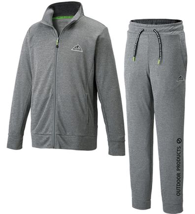 「＜アウトドアプロダクツ＞カチオン杢アクティブジャージ上下セット（メンズルームウェア）」