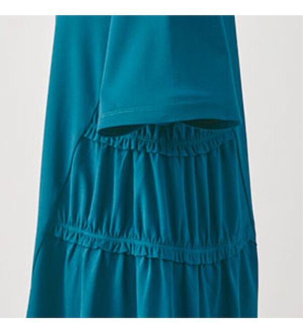 BELLUNA（ベルーナ）の「ヒンヤリ！サイドギャザー使いチュニック（チュニック）」｜詳細画像