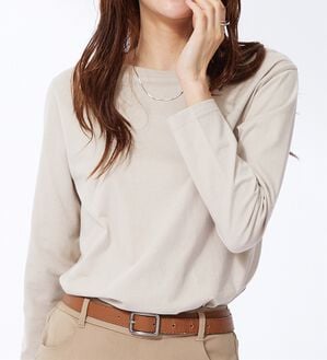 BELLUNA（ベルーナ）の「綿１００％大人顔サマ見えプルオーバー（カットソー）」｜詳細画像