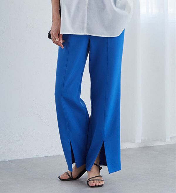 RANAN（ラナン）の「機能付センタースリットフレアーパンツ（フルレングスパンツ）」｜詳細画像