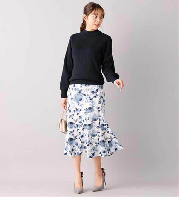 alotta（アロッタ）の「洗える！カシミヤタッチミニケーブルニット（ニット・セーター）」｜詳細画像