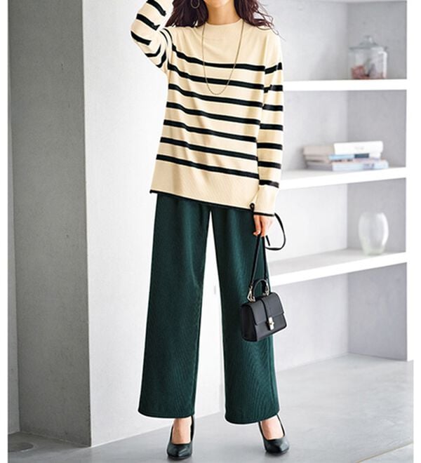 BELLUNA（ベルーナ）の「もちもち素材ハイネックニットプルオーバー（ニット・セーター）」｜詳細画像