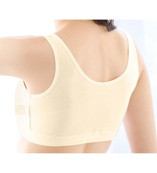 LAVIENNE（ラヴィエンヌ）の「綿１００％オーガニックコットンハーフトップブラ・リブショーツ（別売）（ブラジャー）」｜詳細画像