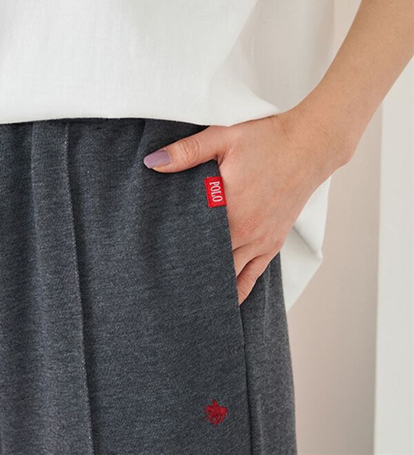 BELLUNA（ベルーナ）の「【ＰＯＬＯ　ＢＣＳ】裏毛素材センターシームワイドパンツ（フルレングスパンツ）」｜詳細画像
