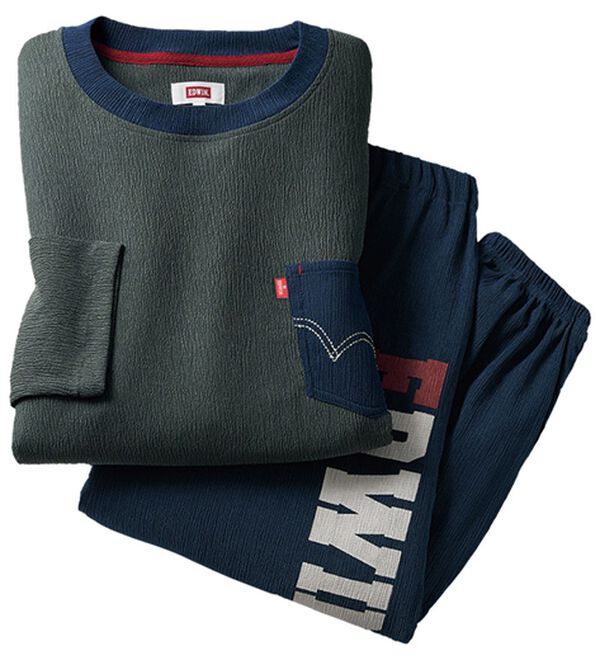 「【２着組】＜エドウイン＞さらさら楊柳ルームウェア（メンズルームウェア）」｜詳細画像