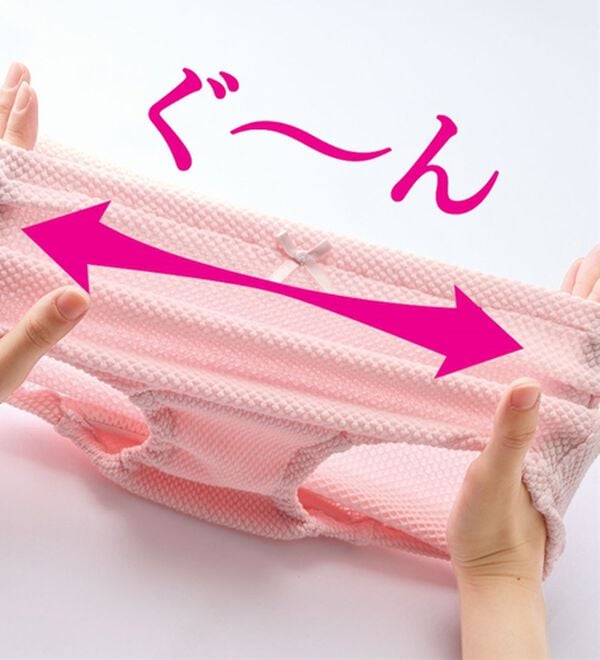 「【３色組】脱ぎ着が簡単！綿混のび～るらくらくブラ・ショーツ（ブラジャー）」｜詳細画像