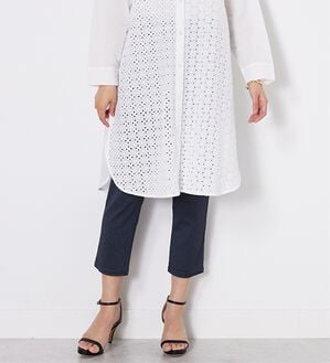 BELLUNA（ベルーナ）の「【接触冷感】ヒンヤリ速乾！かのこ素材レギンスパンツ（スパッツ・レギンス）」｜デニム調