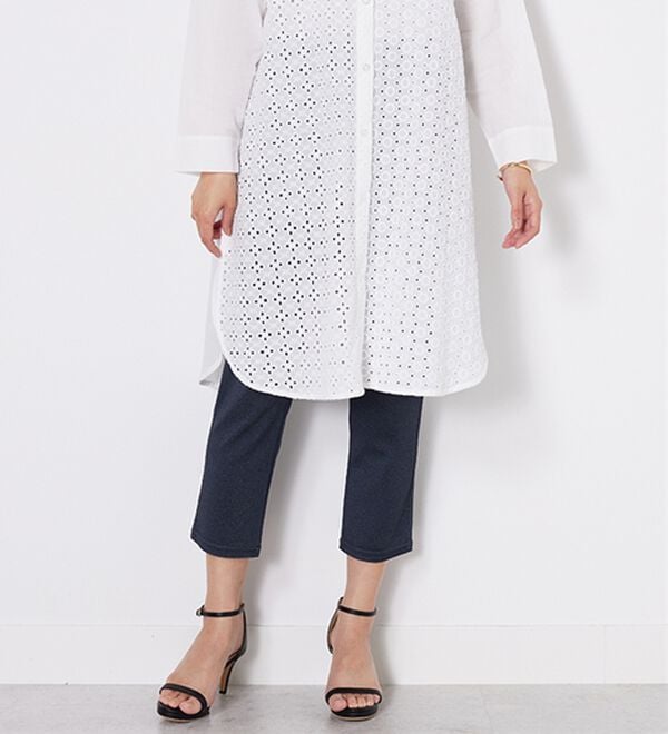 BELLUNA（ベルーナ）の「【接触冷感】ヒンヤリ速乾！かのこ素材レギンスパンツ（スパッツ・レギンス）」｜デニム調