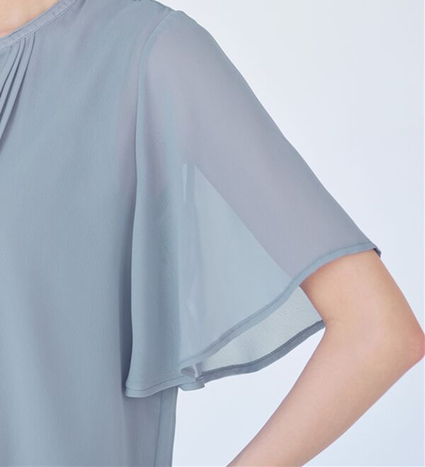 alotta（アロッタ）の「ピンタックパールボタンデザインブラウス（ブラウス）」｜詳細画像