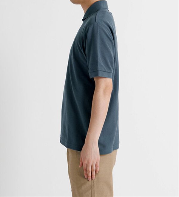 「＜アーノルド　パーマー＞ワンポイント刺しゅう鹿の子ポロシャツ（長袖・半袖）（メンズポロシャツ）」｜詳細画像