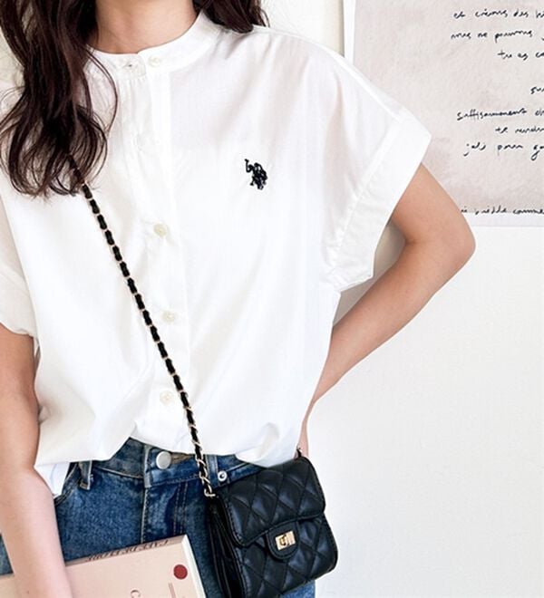 GeeRA（ジーラ）の「【ＵＳ．ＰＯＬＯ．ＡＳＳＮ】フレンチスリーブシャツ（シャツ）」｜詳細画像