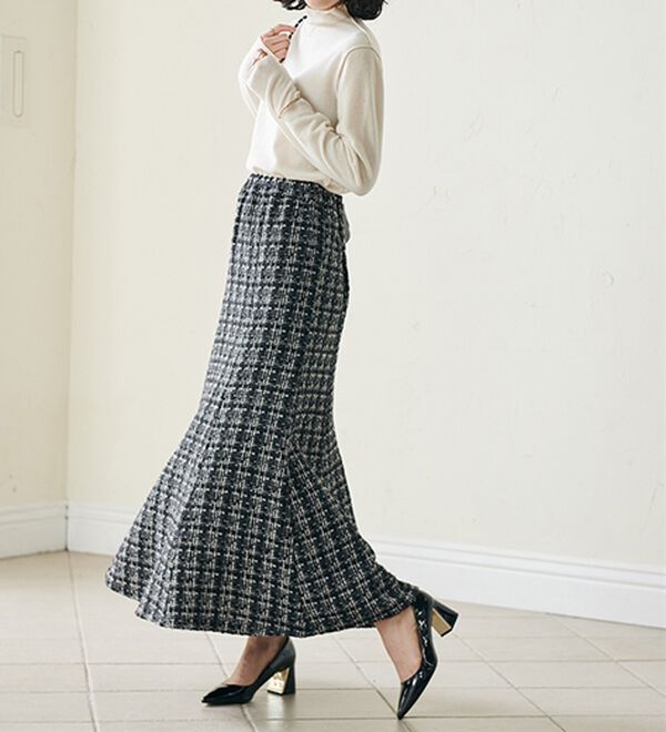 RANAN（ラナン）の「前後２ＷＡＹ！メロウ使いニットソーフリルプルオーバー（カットソー）」｜詳細画像