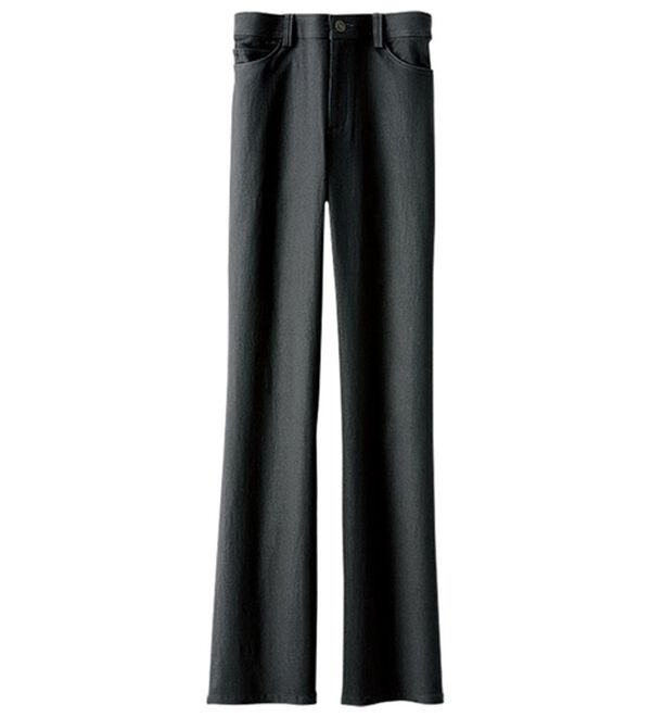 BELLUNA（ベルーナ）の「【選べる裏起毛】静電気防止！ブーツカットヘリンボーンパンツ（フルレングスパンツ）」｜パープルグレー 裏起毛ナシ