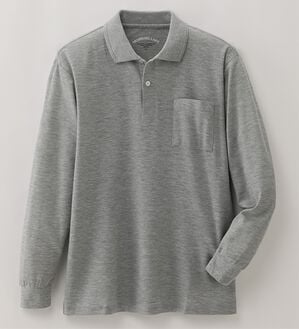 「毎日着たい吸汗速乾ポロシャツ（メンズポロシャツ）」｜杢グレー
