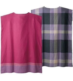 LAVIENNE（ラヴィエンヌ）の「【２枚組】着るタオルワンピース（パジャマ・ルームウェア）」｜プラム&times;パープル