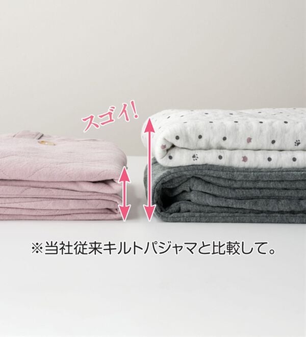 ルフラン（ルフラン）の「【２着組】ふっくら厚キルトのあったかパジャマ（パジャマ・ルームウェア）」｜詳細画像