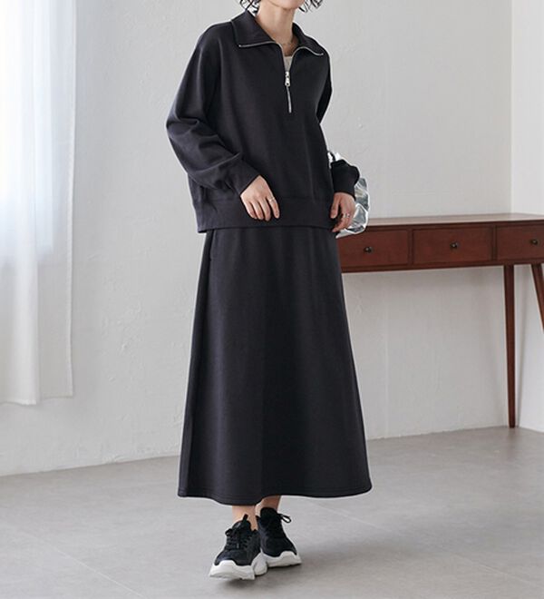 RANAN（ラナン）の「＜ＨＩＧＨ　ＳＰＥＣ＞毛玉になりにくい！ジップデザインセットアップ（セットアップ）」｜詳細画像