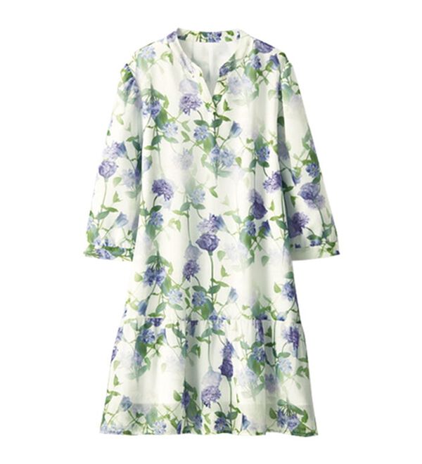 BELLUNA（ベルーナ）の「ｐｌａｎｔｉｃａプリントチュニック（シャツ）」｜詳細画像