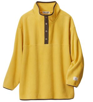 ルフラン（ルフラン）の「ボタン使いのフリースプルオーバー（カットソー）」｜カラシ