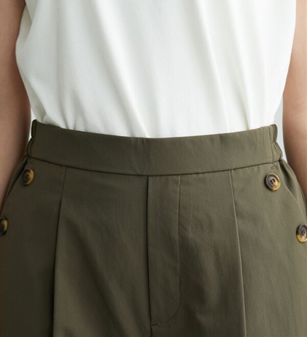 BELLUNA（ベルーナ）の「【ヨコストレッチ・紫外線カット・選べる2丈】サラもちライト快適ワイドパンツ（ワイドパンツ・ガウチョ）」｜詳細画像