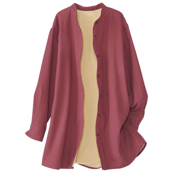 BELLUNA（ベルーナ）の「こっそりあったか！裏フリースシャツチュニック（シャツ）」｜詳細画像