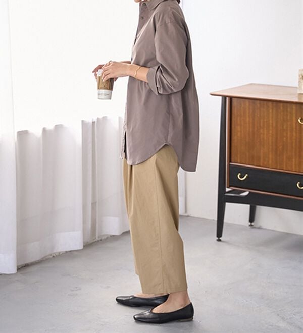 BELLUNA（ベルーナ）の「＜ＳＯＬＯＴＥＸ（Ｒ）＞ストレッチビッグシャツ（シャツ）」｜詳細画像