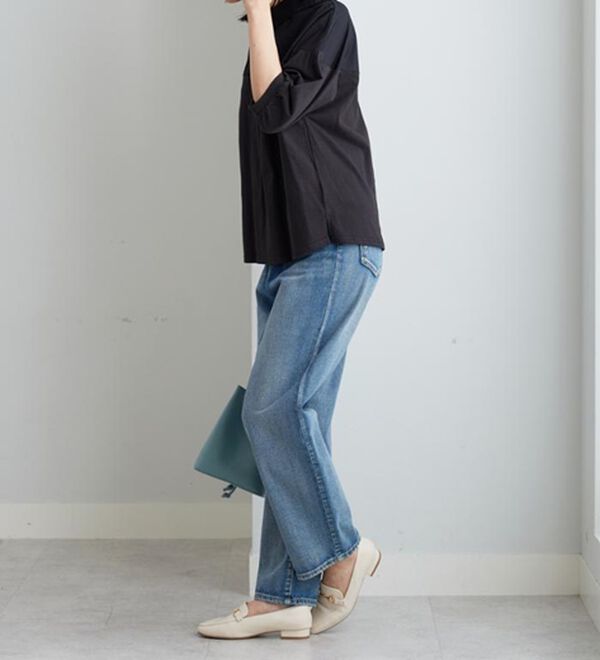 BELLUNA（ベルーナ）の「衿付き異素材切替プルオーバー（カットソー）」｜詳細画像